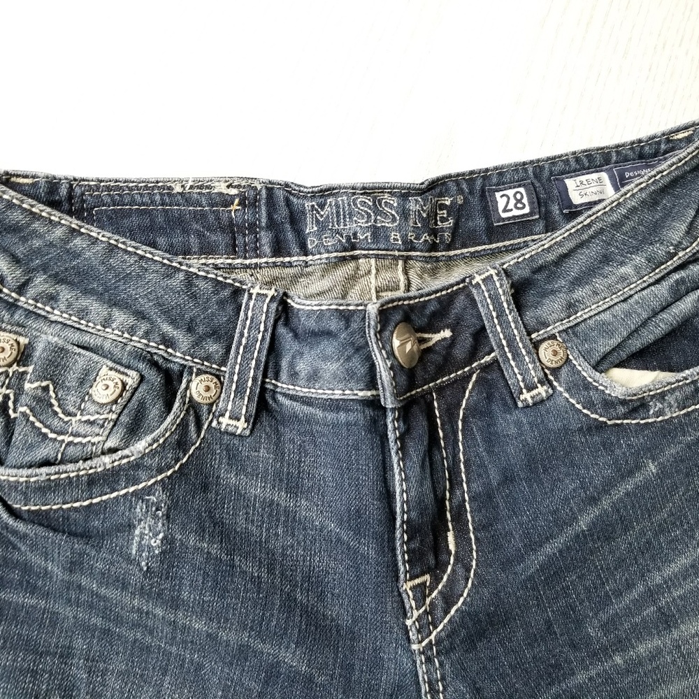 Miss Me Irene Skinny Distressed Casual Jeans - Picture 2 of 5